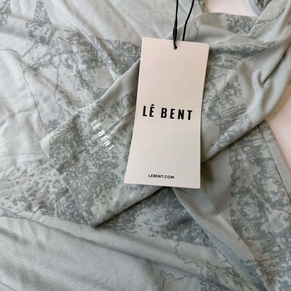 LE BENT Womens Long Sleeve Fractal Midweight High Roller in sea foam size Medium - Picture 5 of 10
